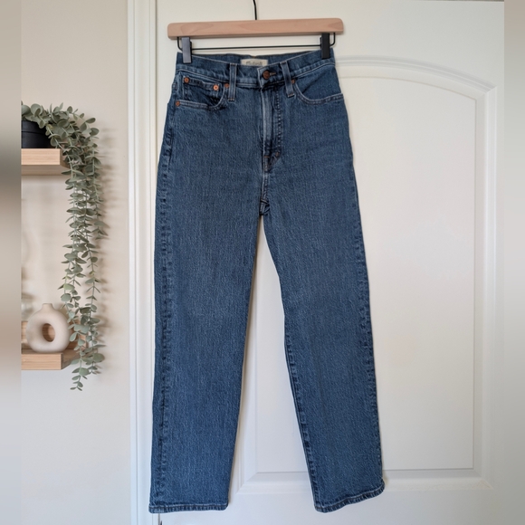 Madewell Perfect Vintage Straight Crop Jean - Picture 1 of 3